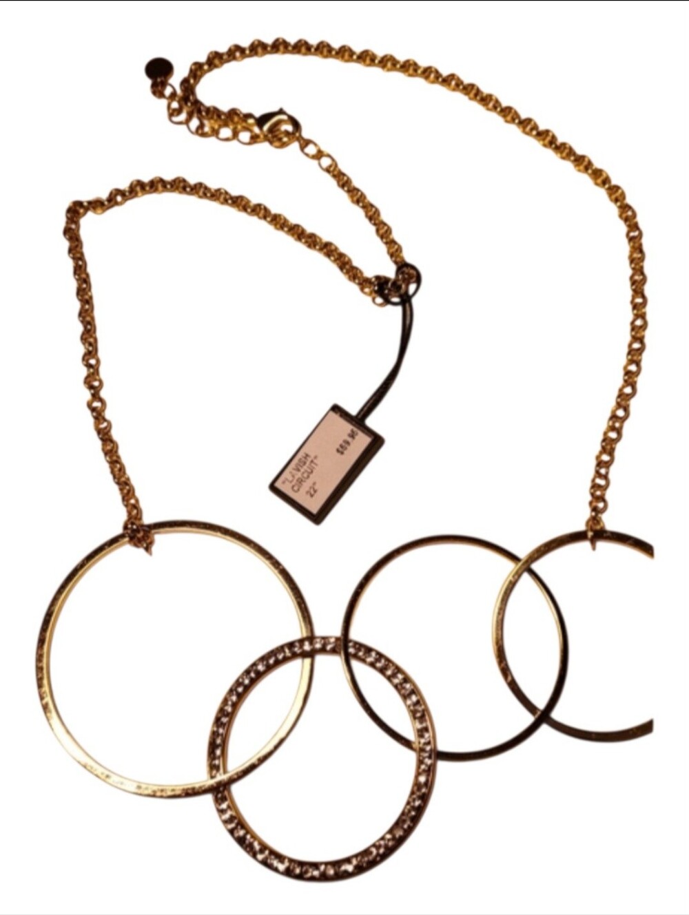 🥳4/$75!🥳 BNWT Gold Multi-Ring Statement Necklace